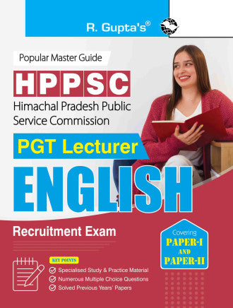 HPPSC : PGT Lecturer ENGLISH (Paper-I & Paper-II) Recruitment Exam Guide