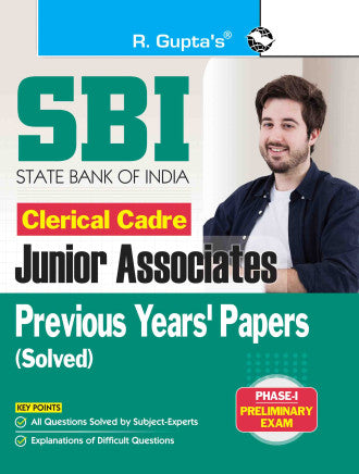 SBI: Clerical Cadre - Junior Associates (Phase-I Preliminary Exam) - Previous Years' Papers (Solved)
