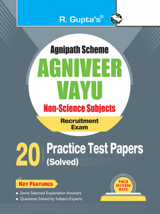 Agnipath: AGNIVEER VAYU (Non-Science) Air Force Exam - 20 Practice Test Papers (Solved)